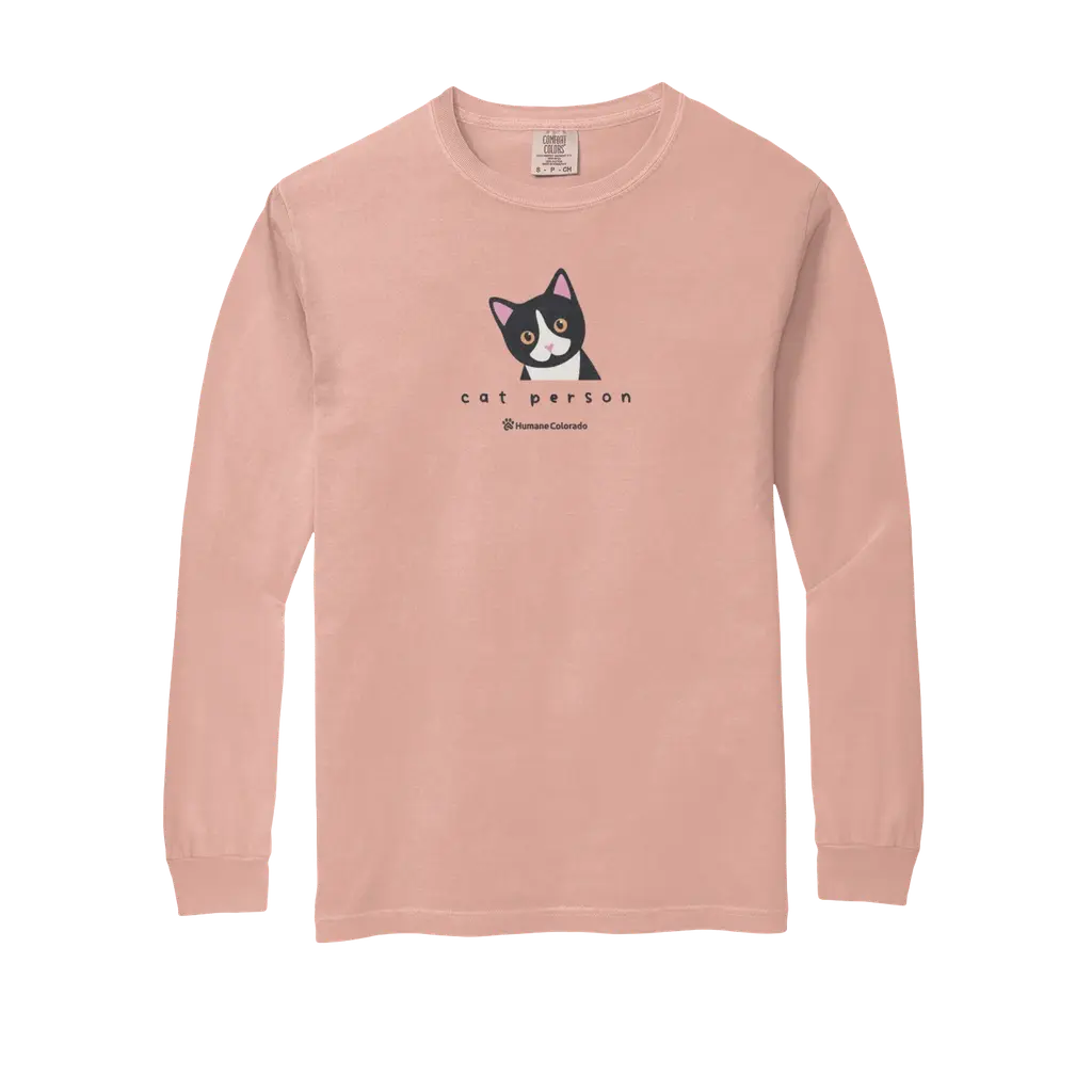 Cat Person Comfort Colors Long Sleeve