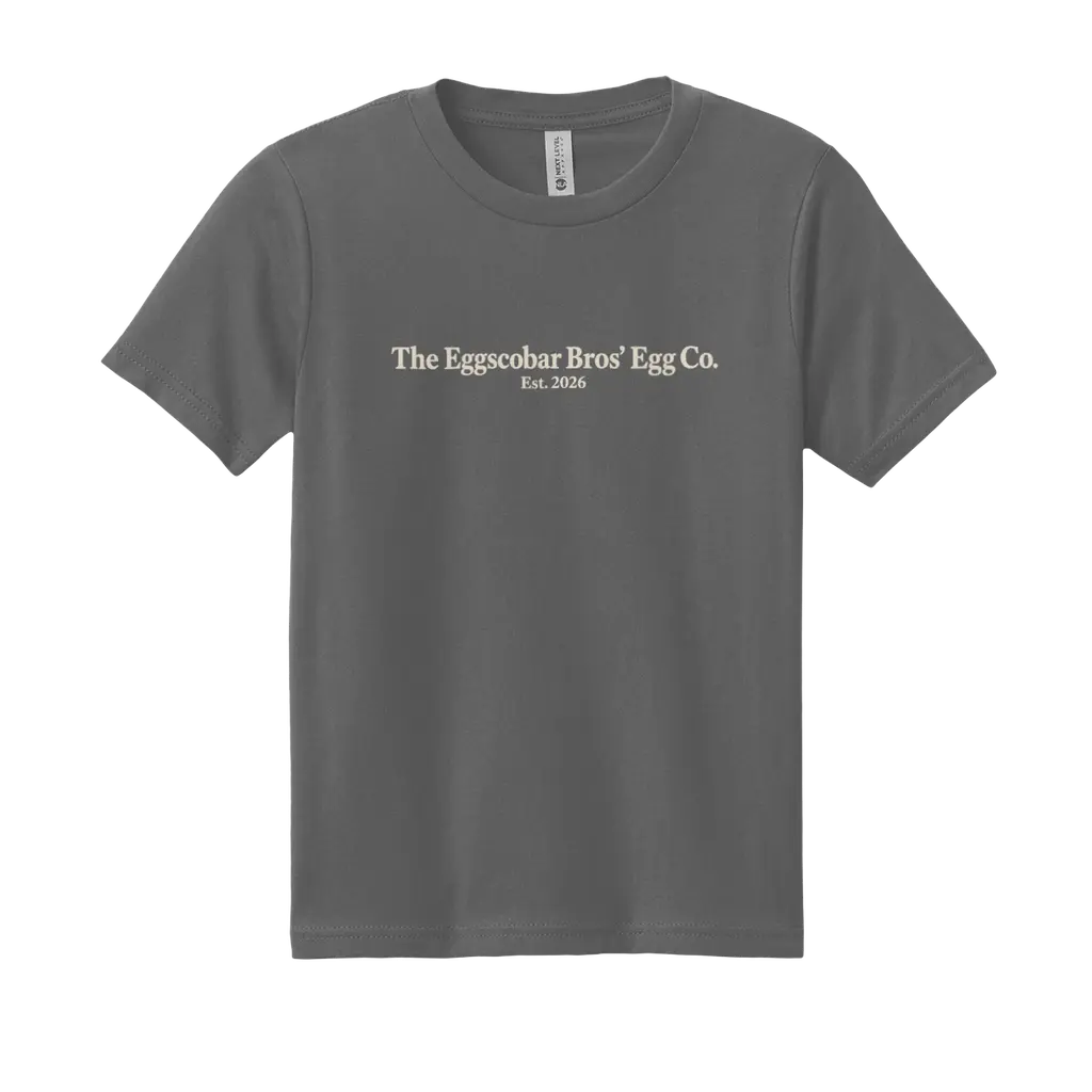 The Original Eggscobar Premium Youth Tee Front + Back Design