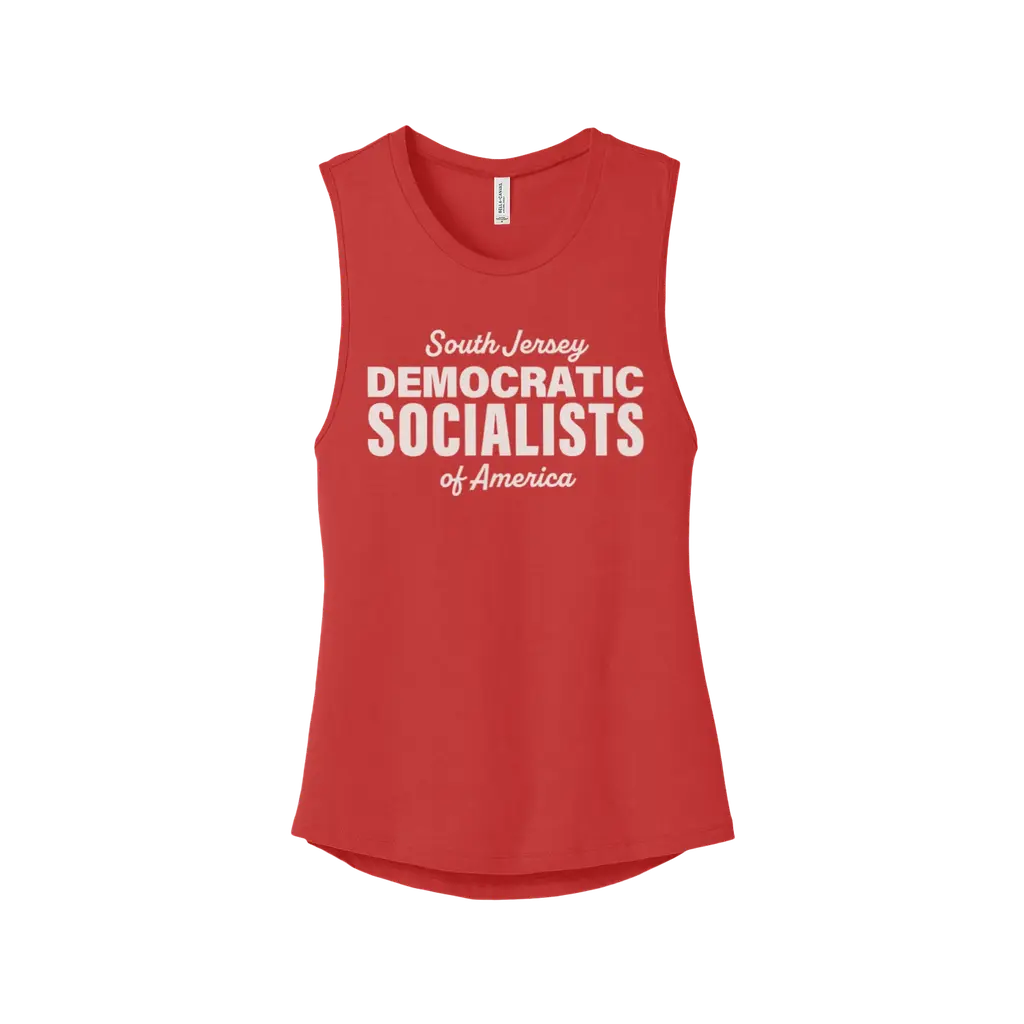 SJDSA Word Logo (White) Women's Jersey Muscle Tank Top