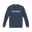 In progress. Crewneck — Navy thumbnail 1
