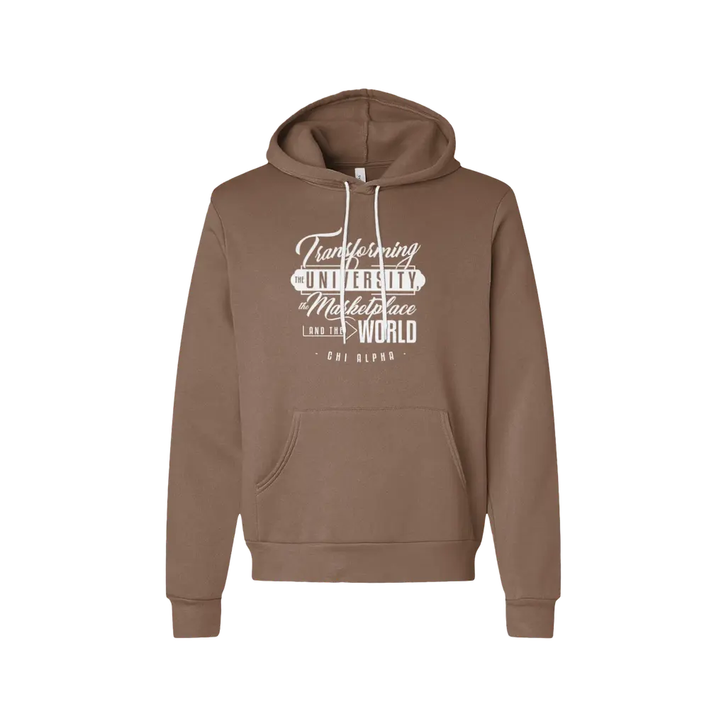 Transforming the University - White Sponge Fleece Hoodie