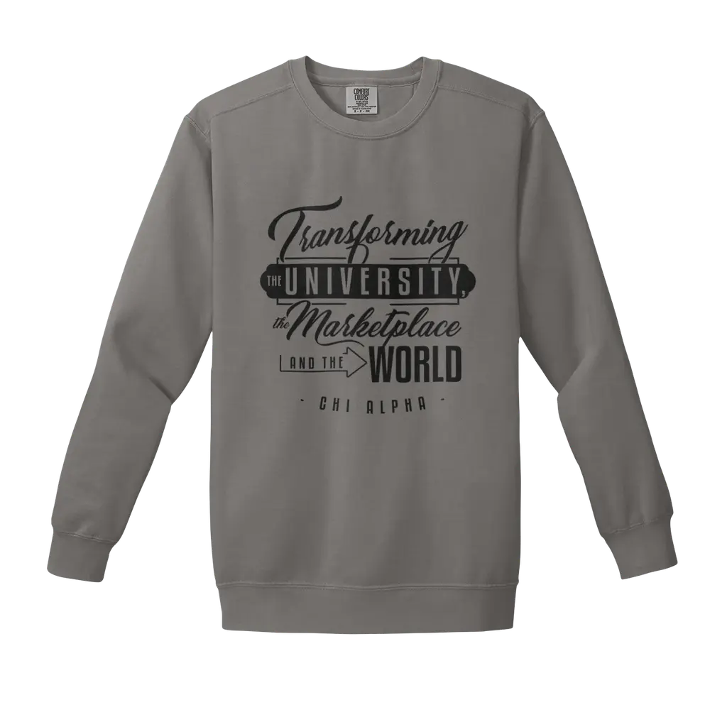 Transforming the University - Black Comfort Colors Crewneck