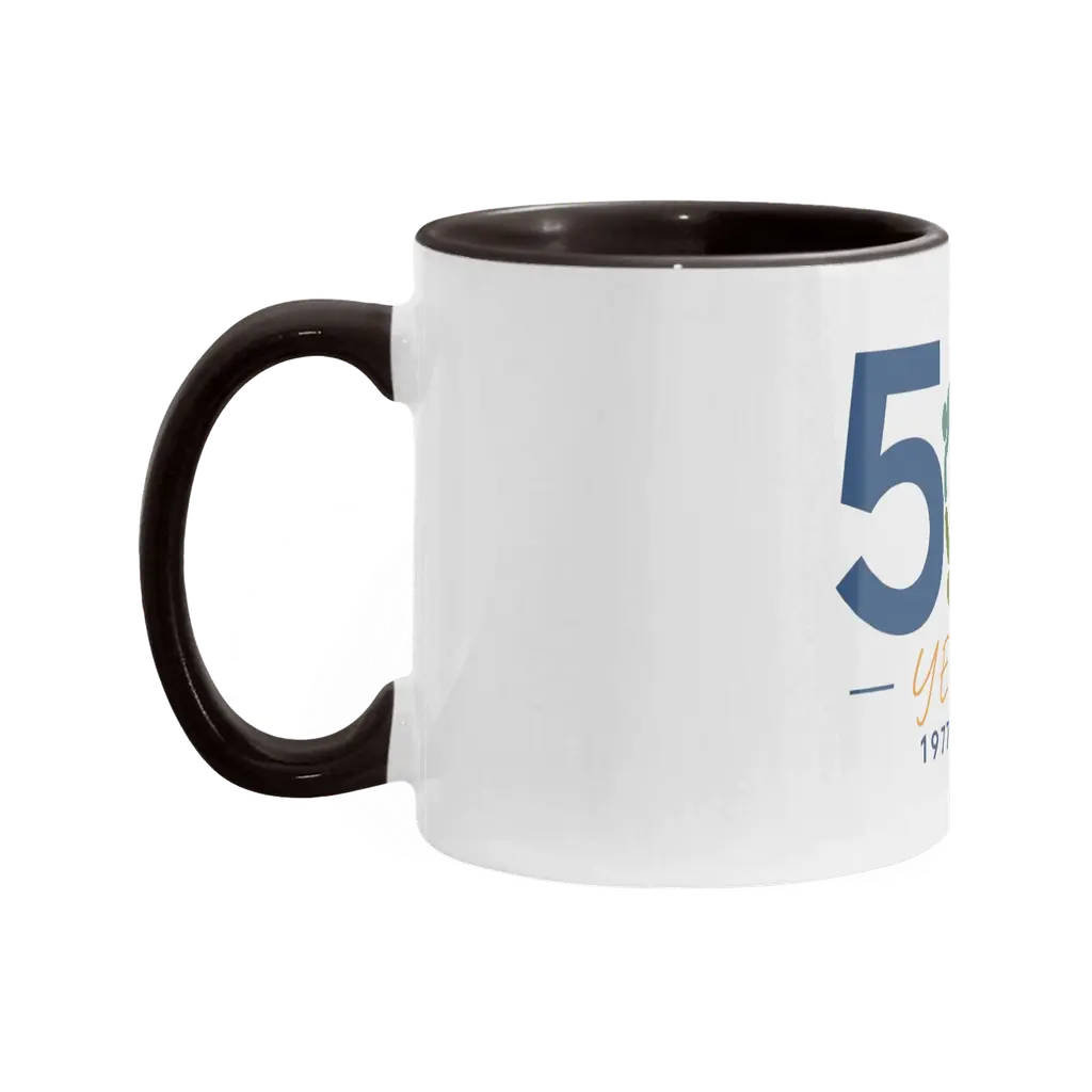 50 yrs Logo- Two Tone Mug