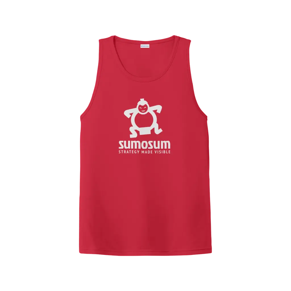 SumoSum (White Print) Performance Tank