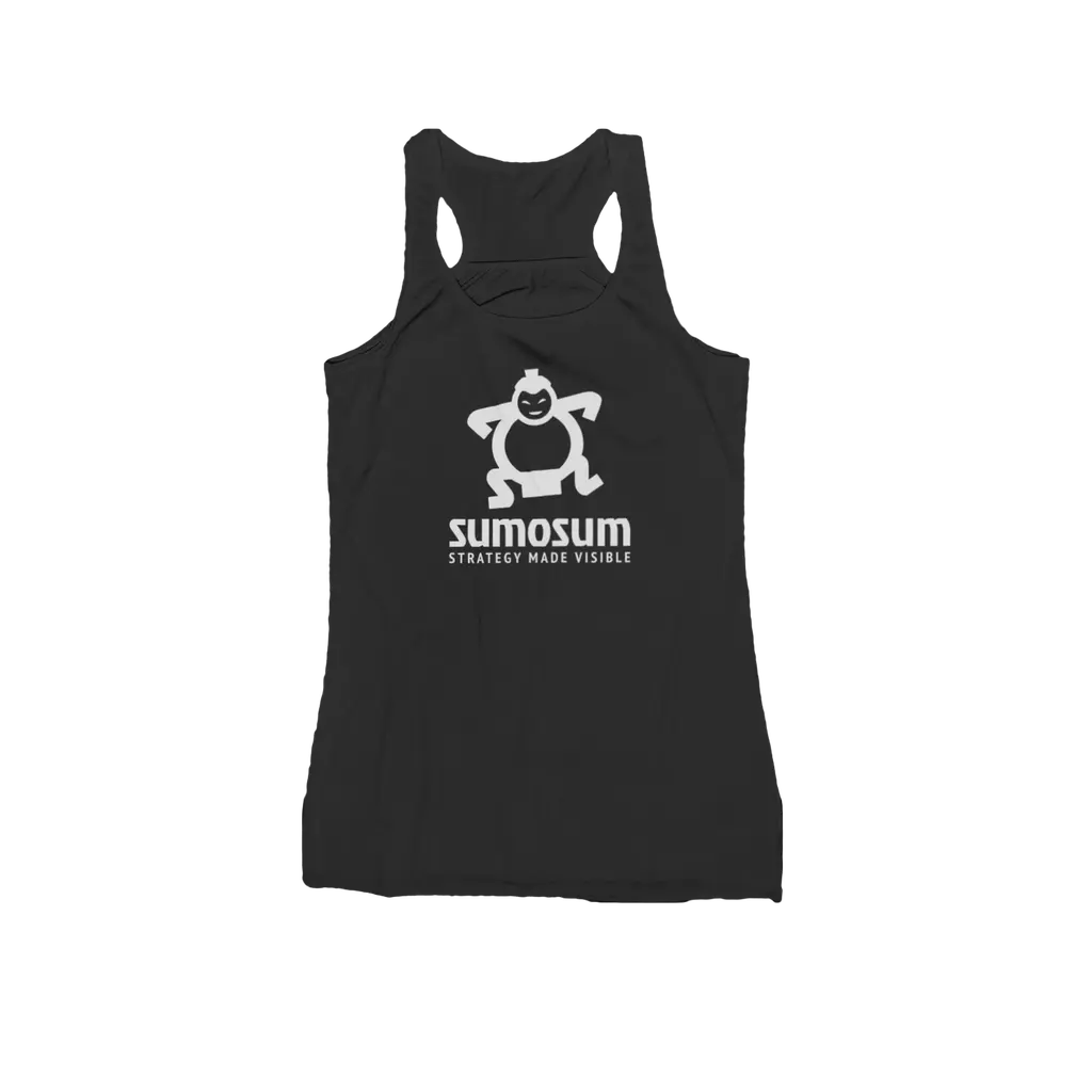SumoSum (White Print) Racerback