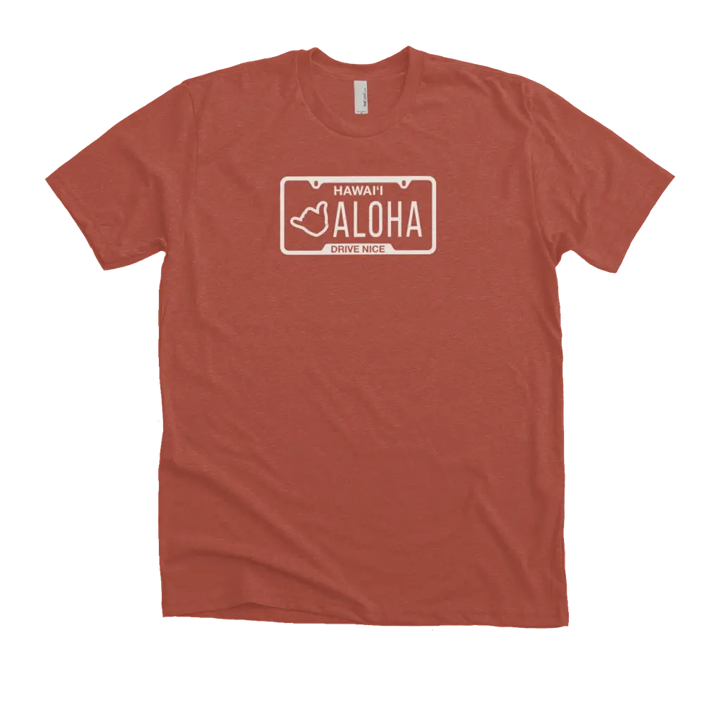 Shaka Plates (White Print) Ringspun Tee