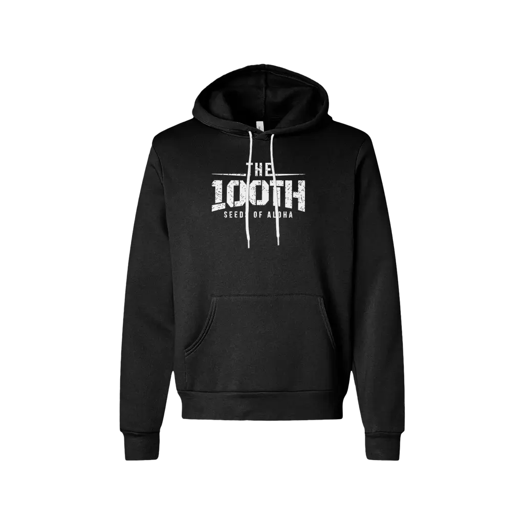 100TH Film (White Print) Sponge Fleece Hoodie
