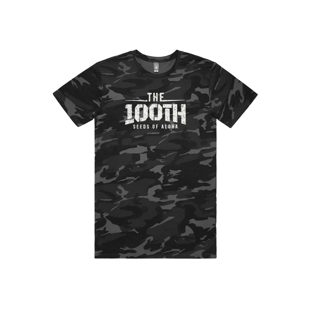 100TH Film (White Print) Camo Tee