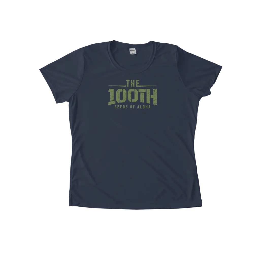 100th Film (Olive Print) Women's Performance Tee