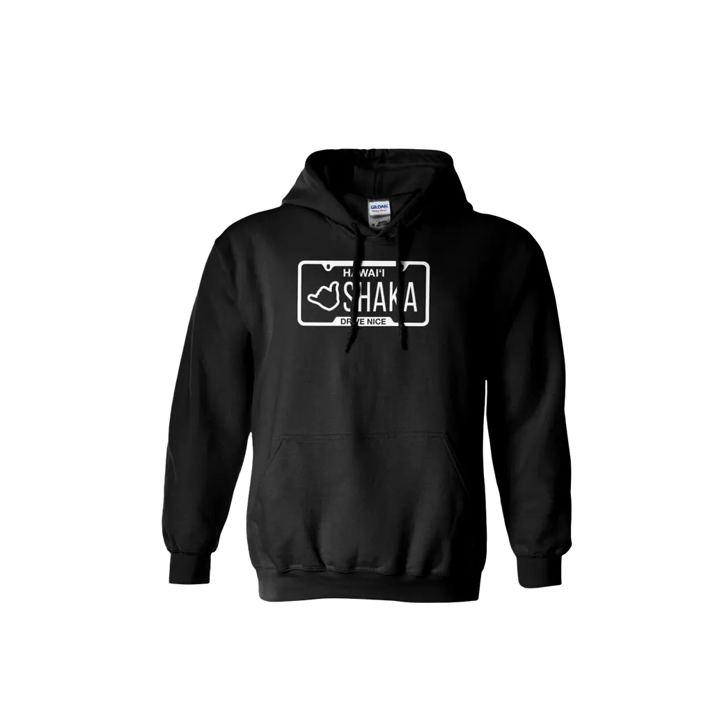Shaka Plate (White Print) Hoodie