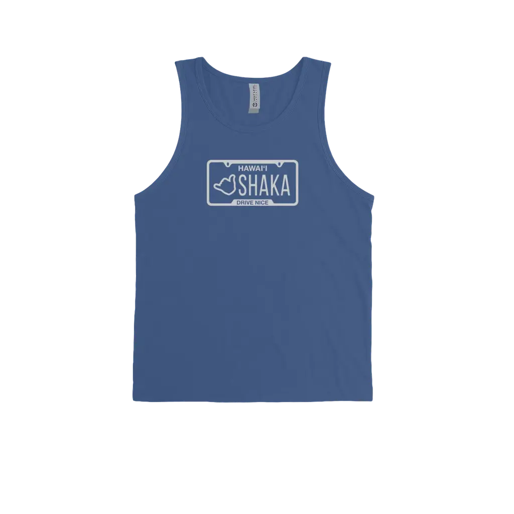 Shaka Plate (White Print) Ringspun Tank