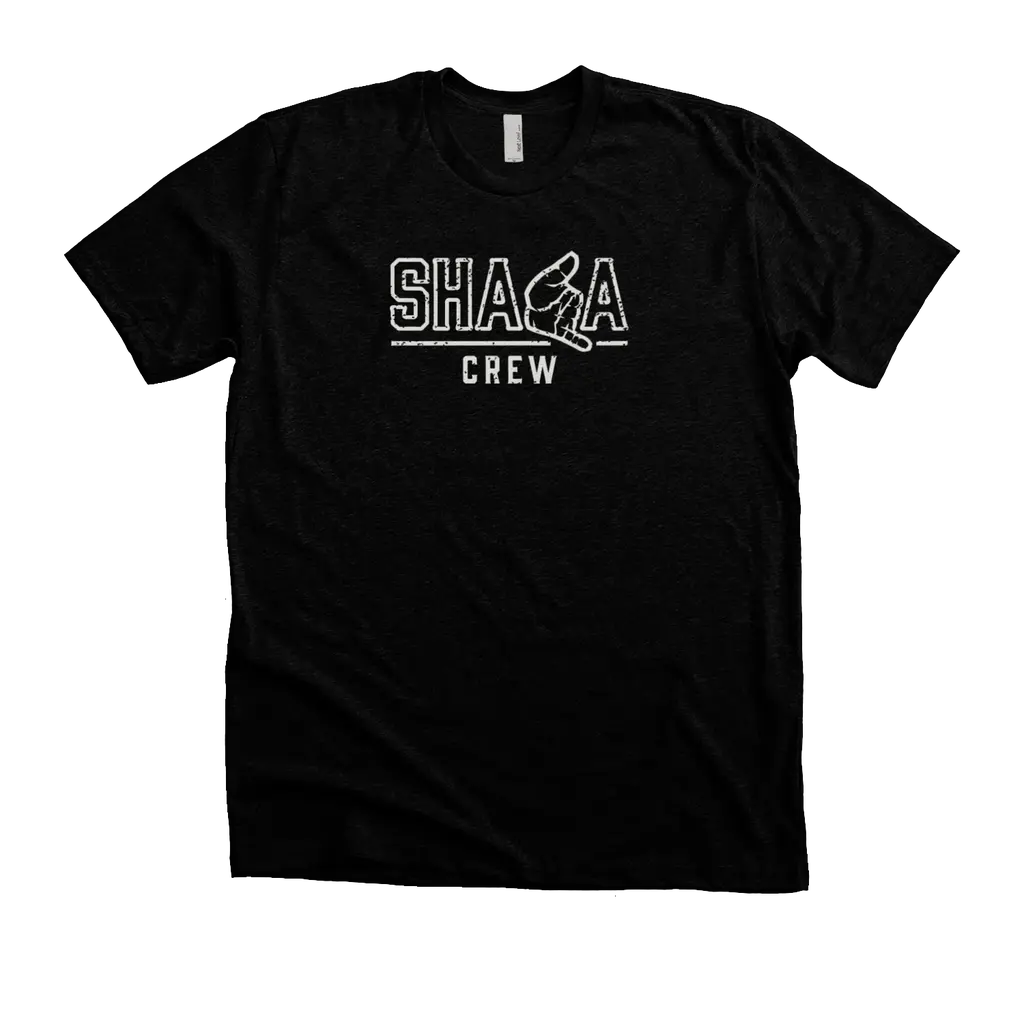 Shaka Crew (White Print) Ringspun Tee