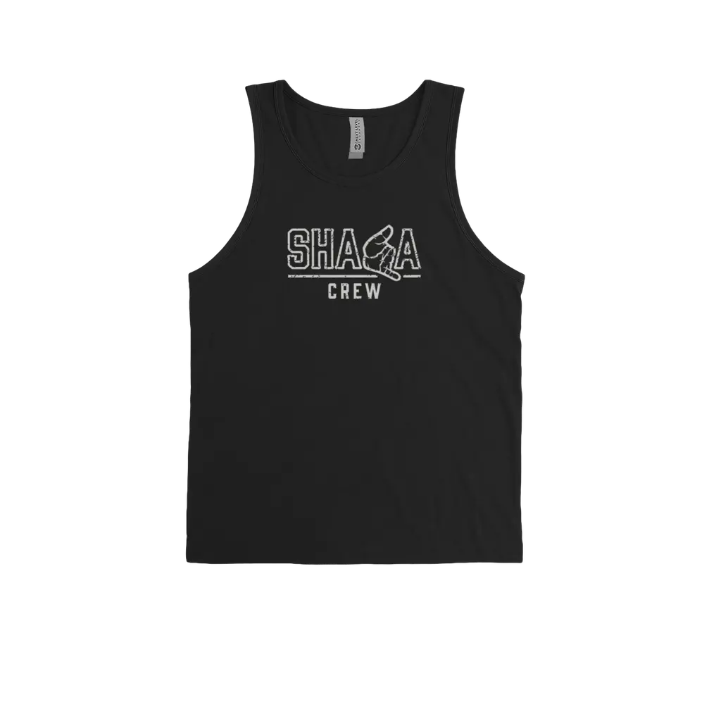 Shaka Crew (White Print) Ringspun Tank