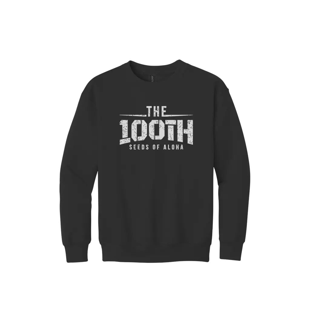 100TH Film (White Print) Youth Crewneck