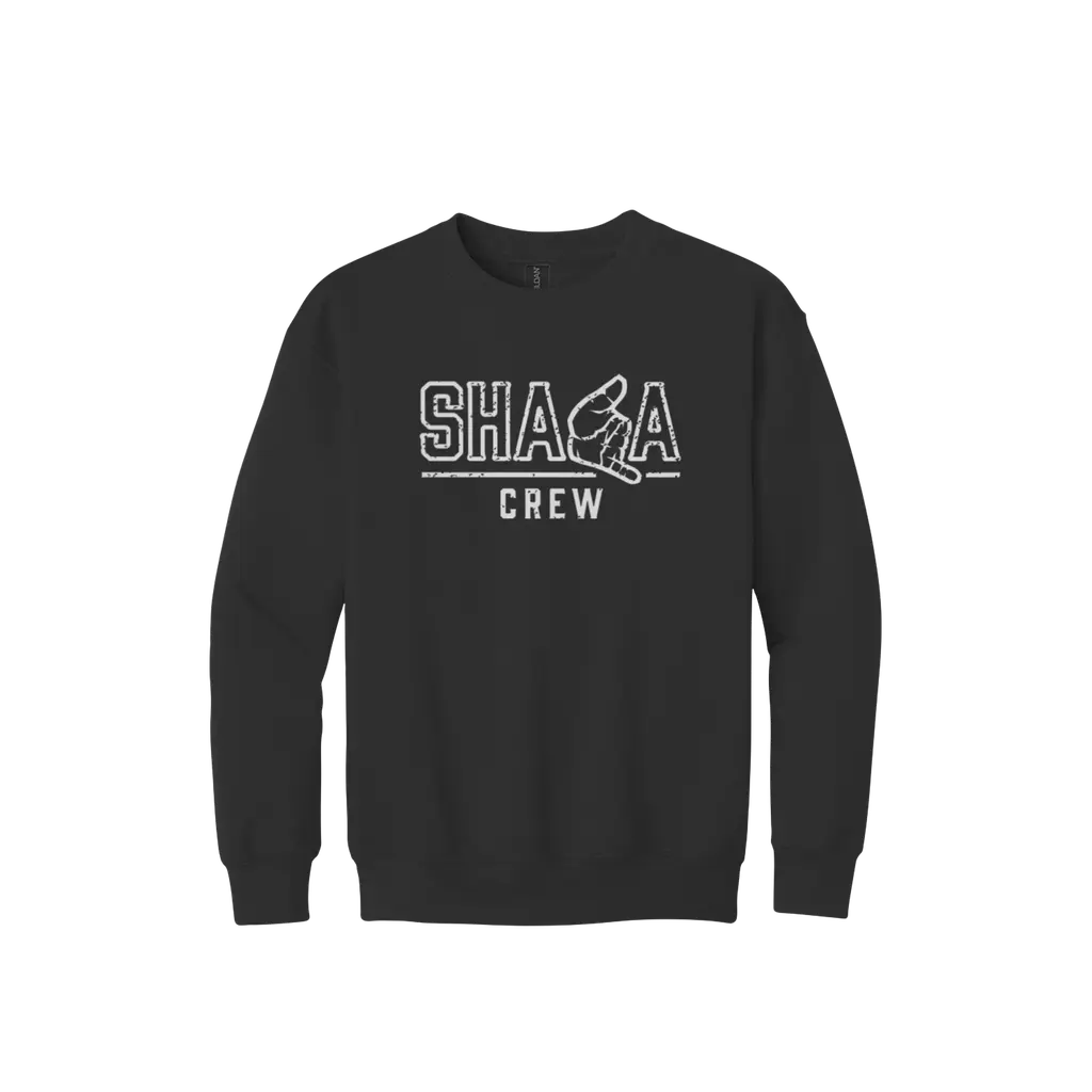 Shaka Crew (White Print) Youth Crewneck