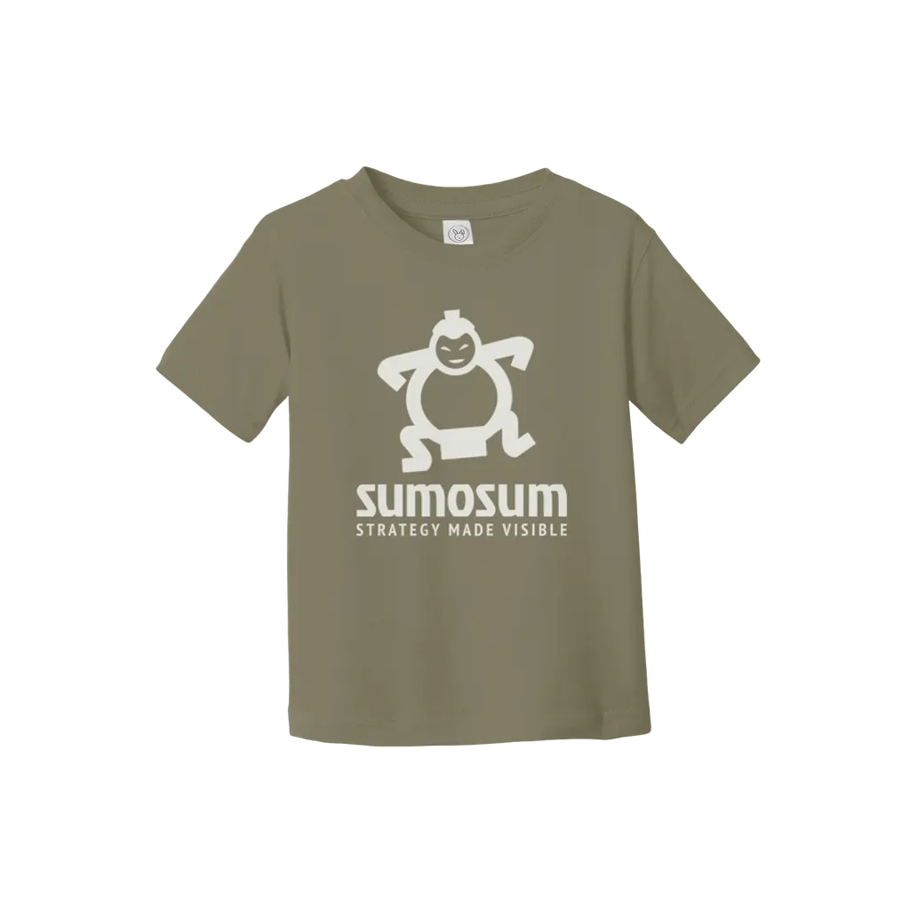 SumoSum (White Print) Toddler Tee