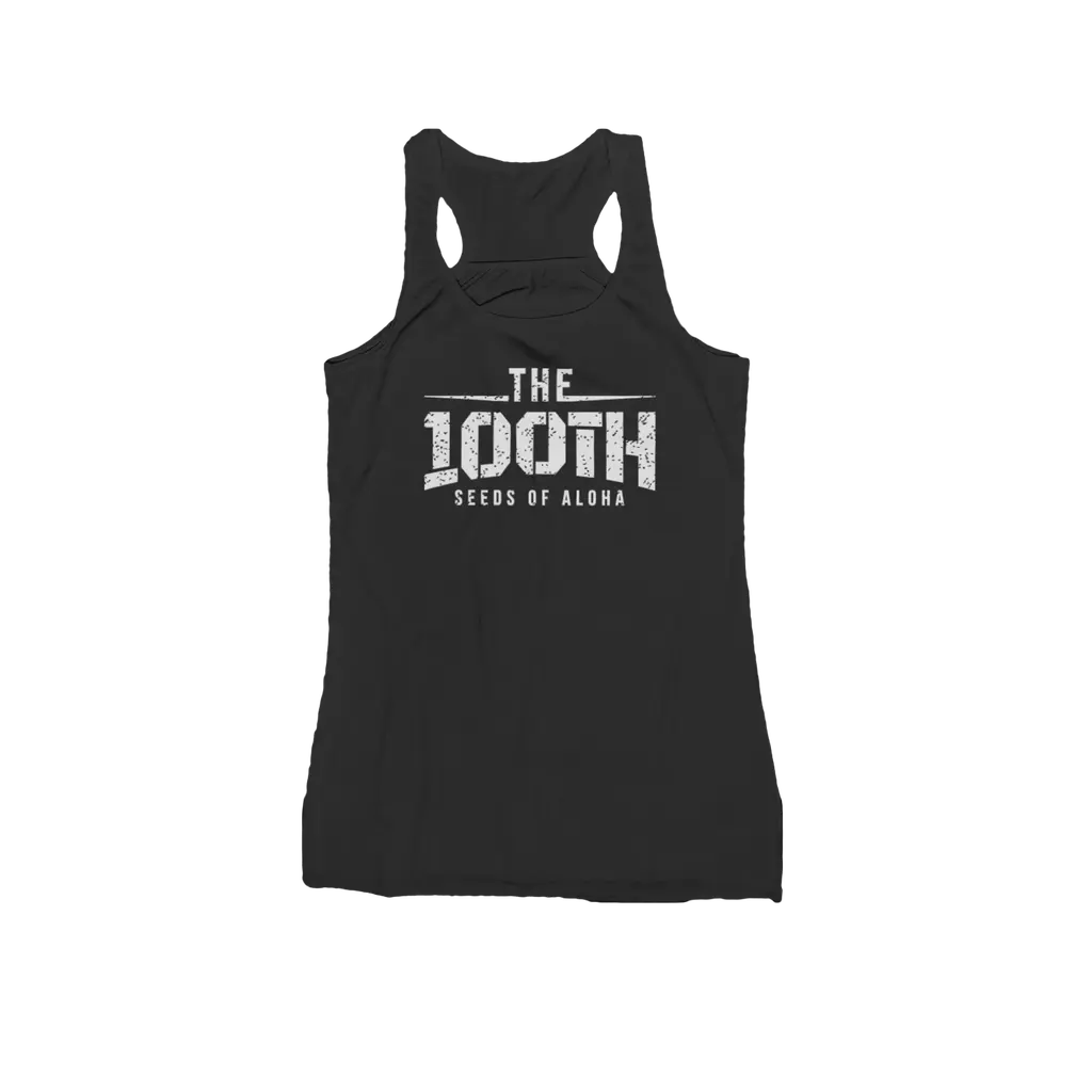 100TH Film (White Print) Racerback