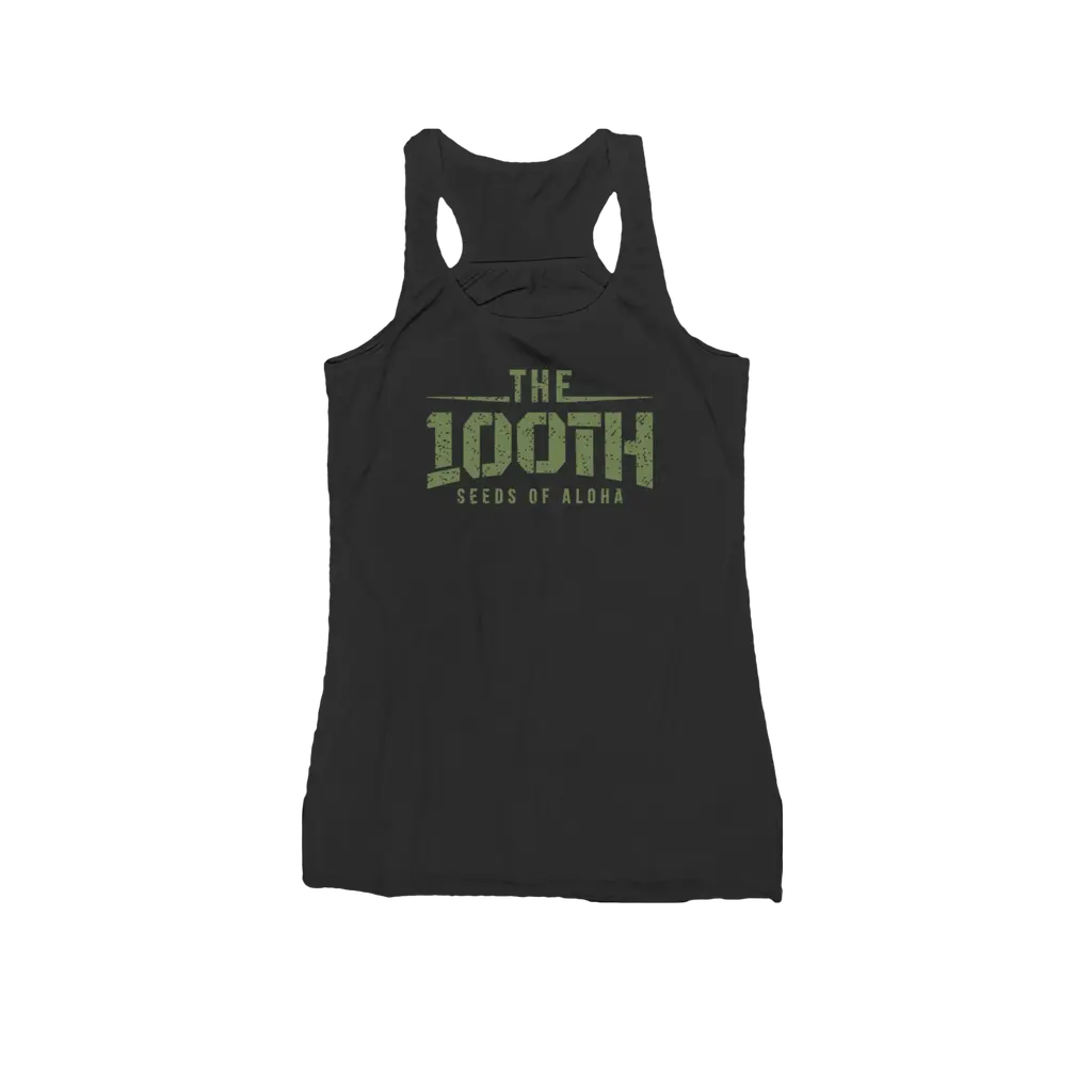 100th Film (Olive Print) Racerback