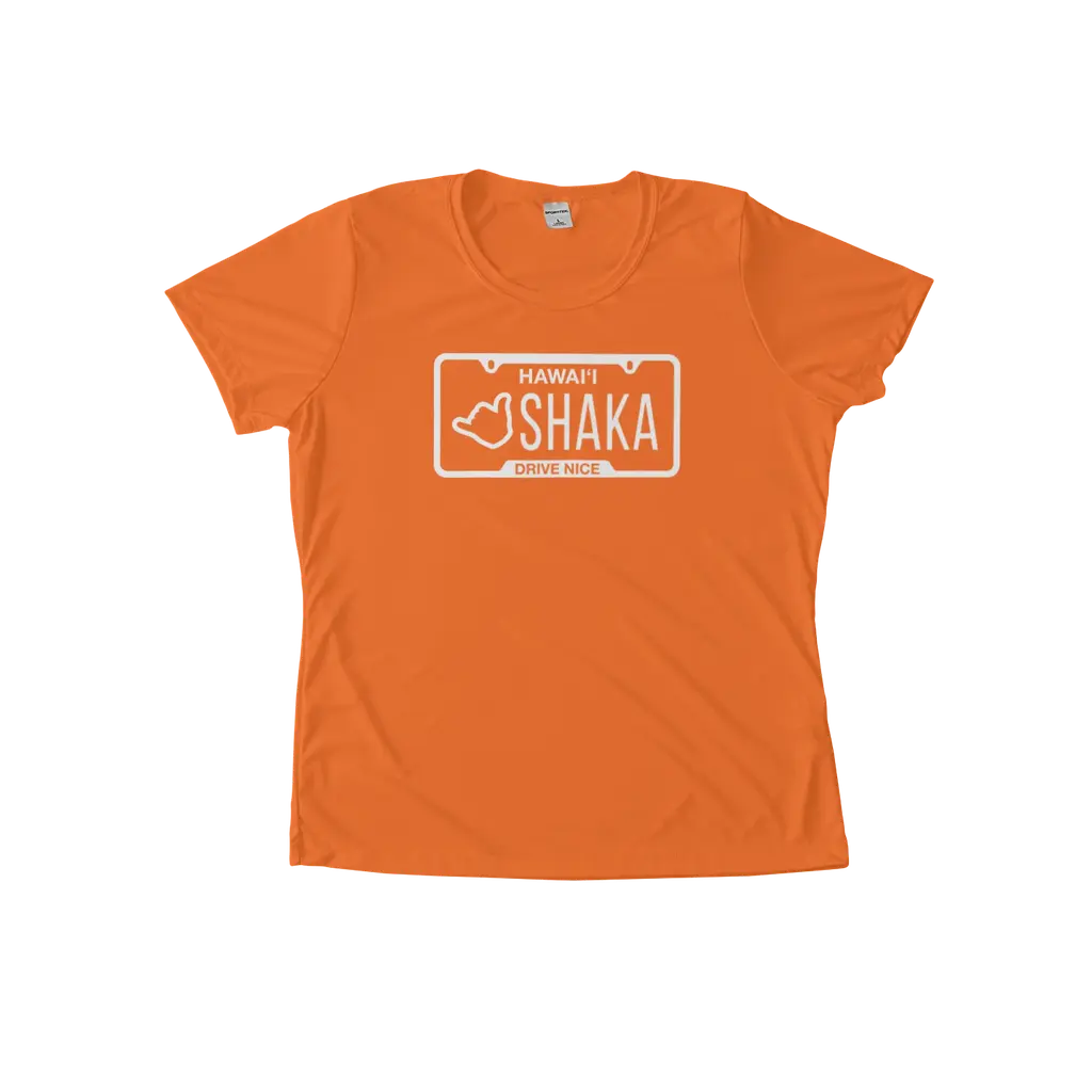 Shaka Plates (White Print) Women's Performance Tee