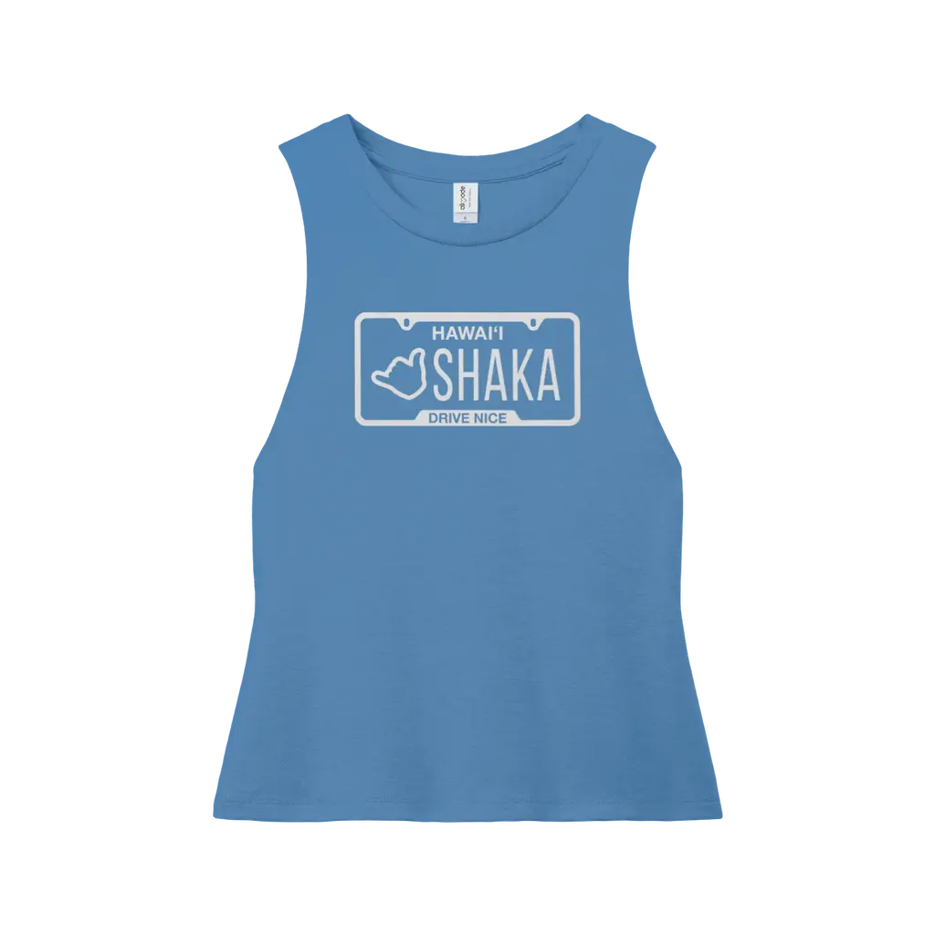 Shaka Plates (White Print) Muscle Tank