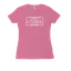 Shaka Plates (White Print) Womenʻs Fitted Tee thumbnail 1