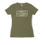 Shaka Plates (White Print) Womenʻs Fitted Tee thumbnail 3