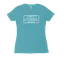 Shaka Plates (White Print) Womenʻs Fitted Tee thumbnail 5
