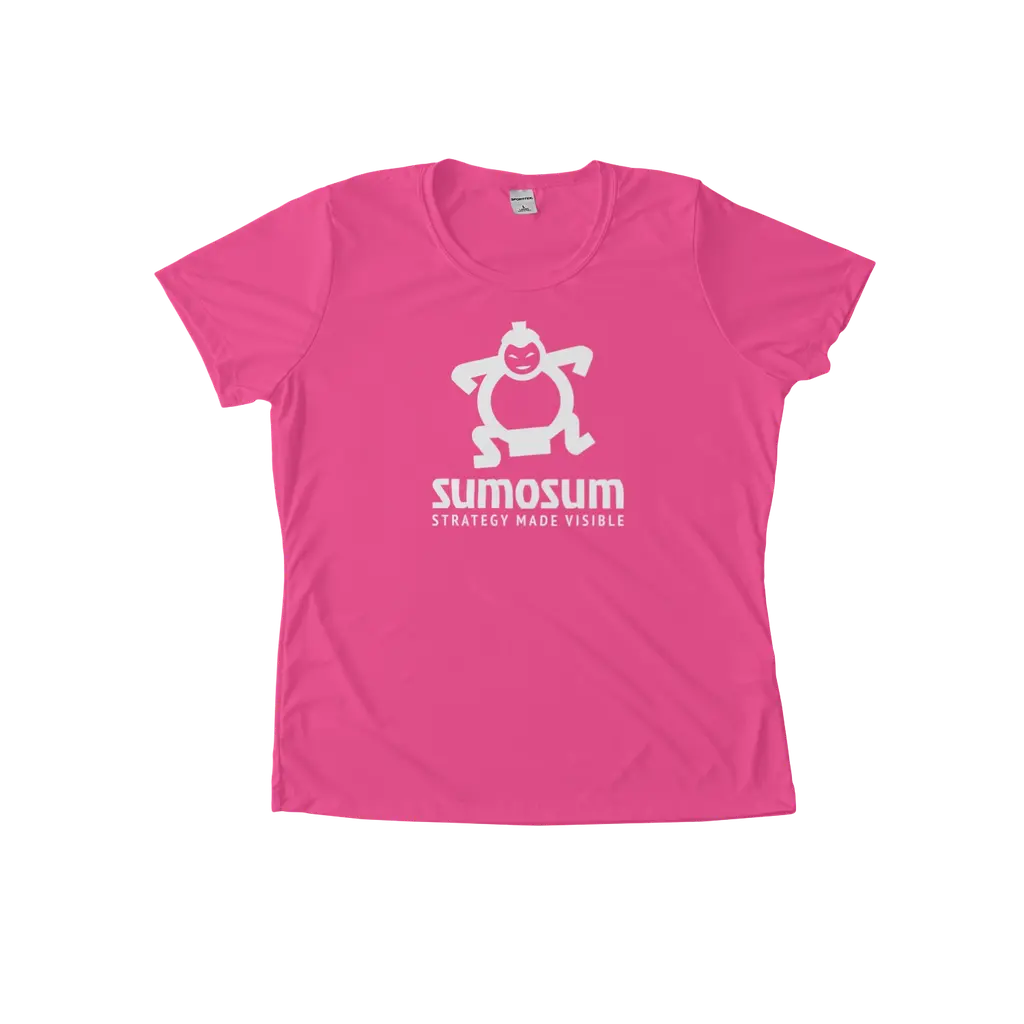 SumoSum (White Print) Women's Performance Tee