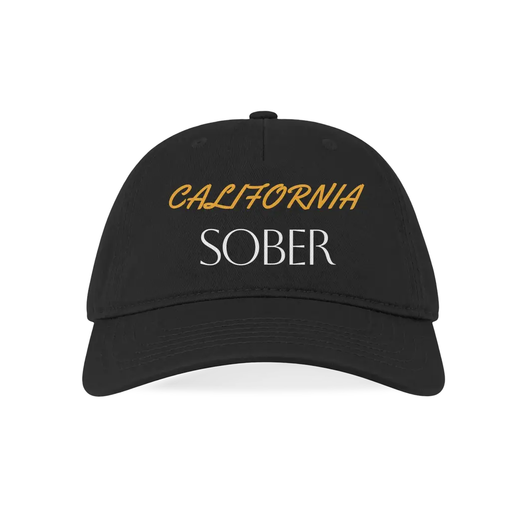 Yellow California Script Eco Baseball Hat