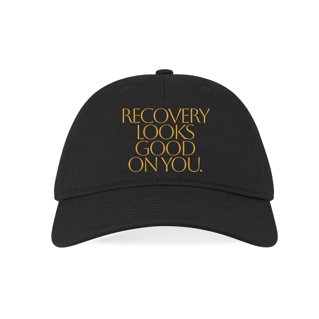 Yellow Recovery Quote Baseball Hat