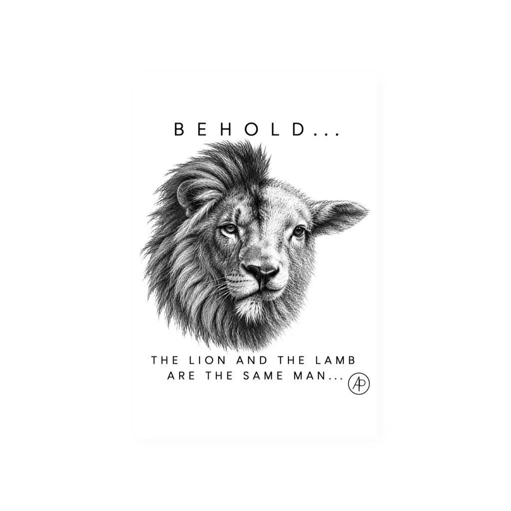 Behold Lion And Lamb Print