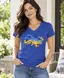 Women's Ukraine Map V- Neck T-Shirt thumbnail 1