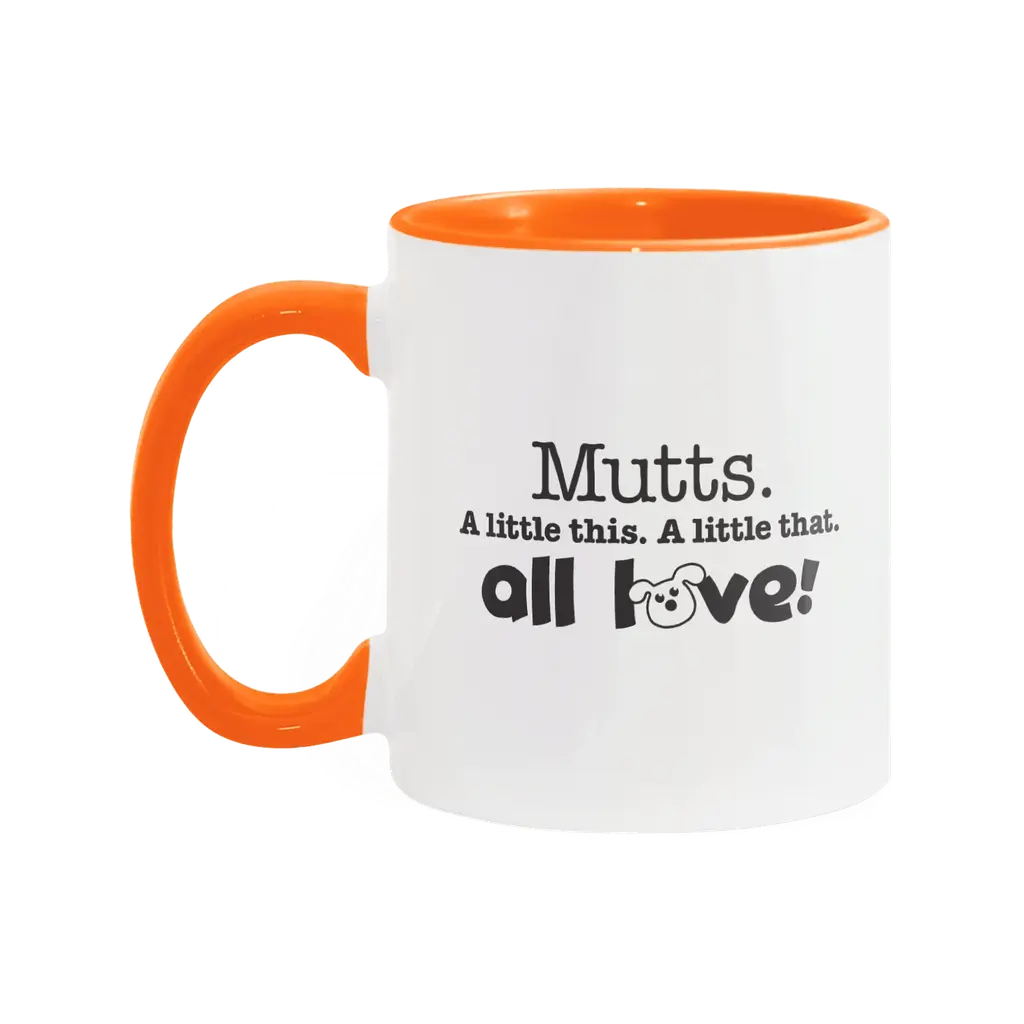 Mutts. All love! Two-tone Ceramic Mug