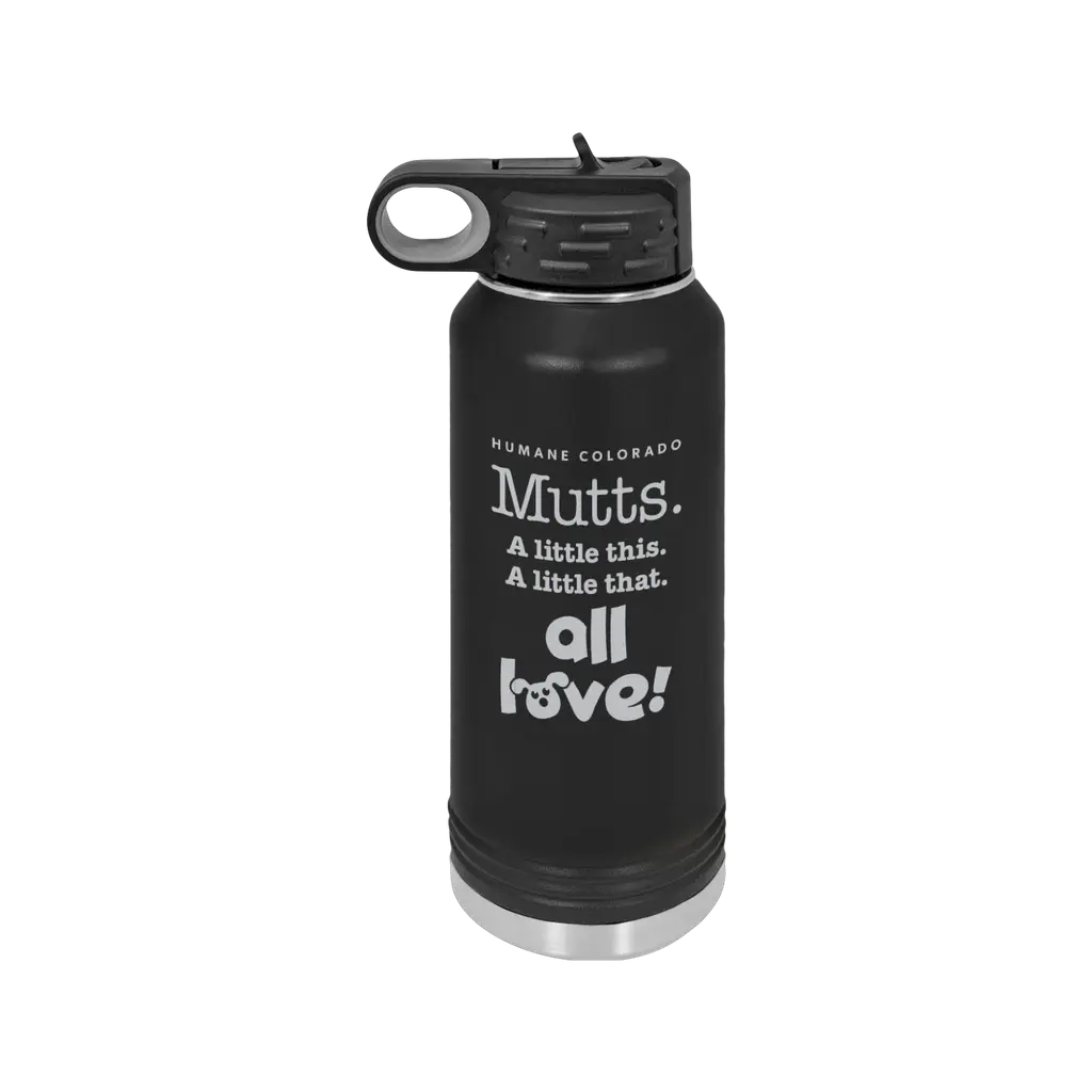 Mutts. All love! Water Bottle