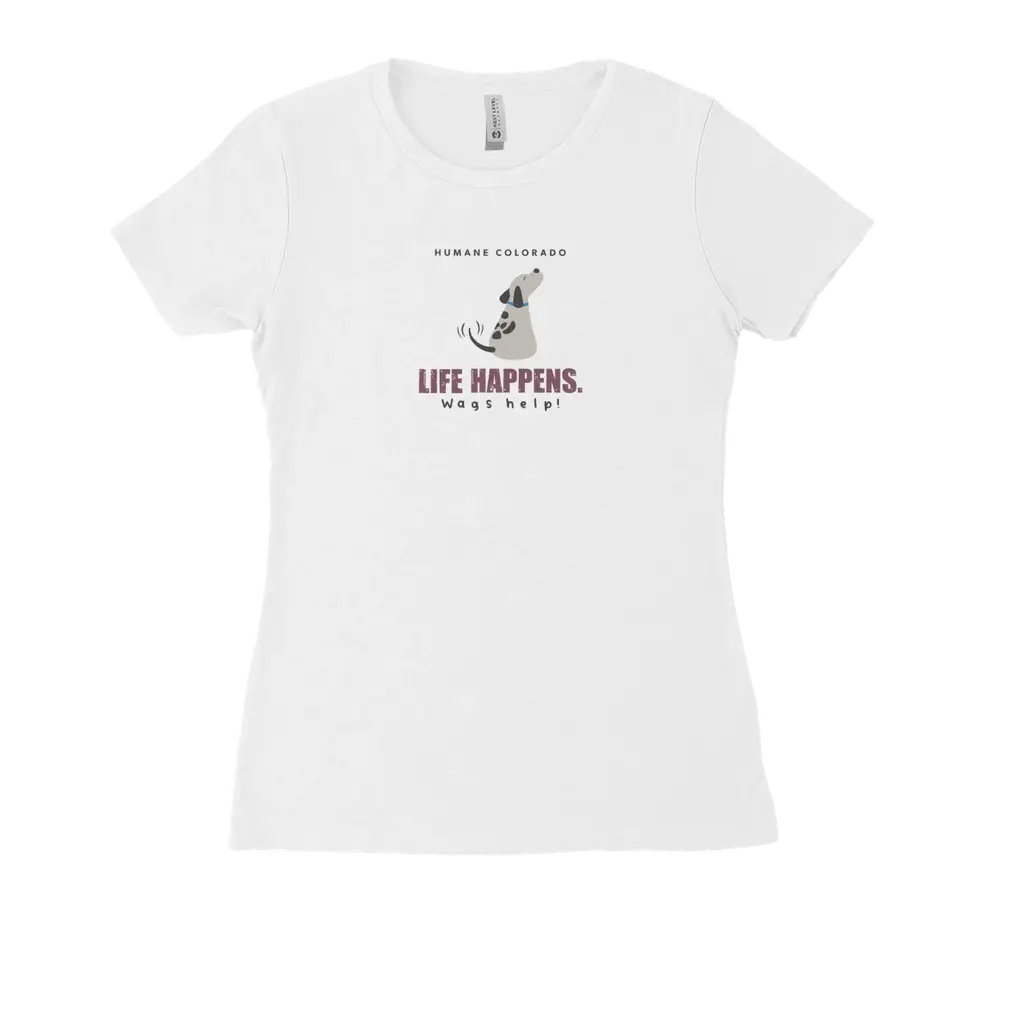 Life Happens Women's Fitted Tee